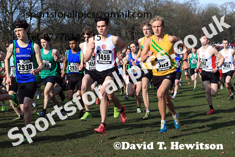 Mens under-20s 2025 UK CAU Inter Counties Cross Country Champs., Wollaton Park, Nottingham. Photo: David T. Hewitson/Sports for All Pics